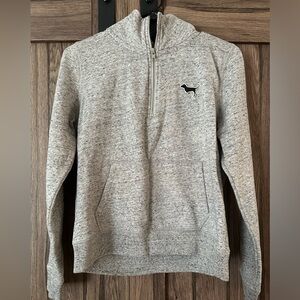 VICTORIA’S SECRET QUARTER-ZIP, SIZE MEDIUM, GRAY